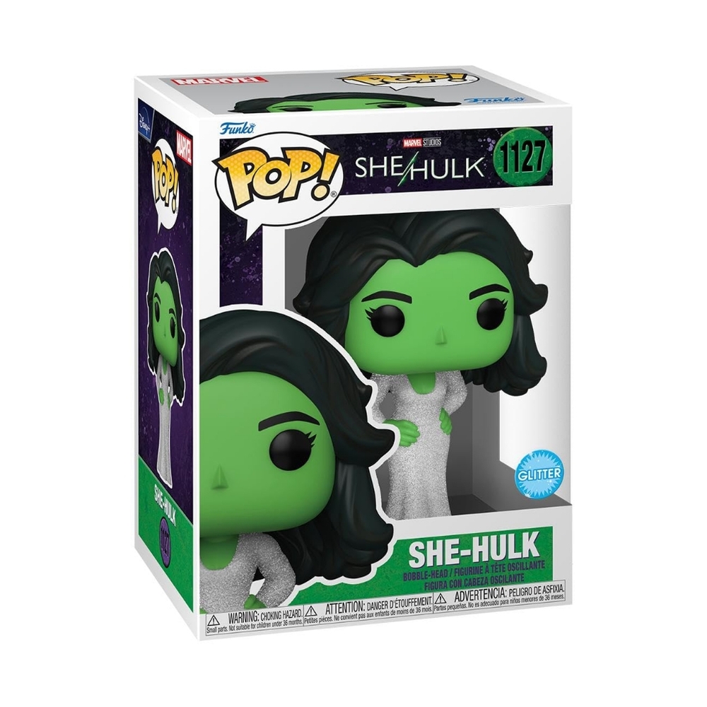Funko Pop Marvel She-Hulk - She-Hulk in Gala Dress with Glitter Collectible